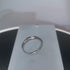 Platinum Plated Square Cut Promise Ring Lia